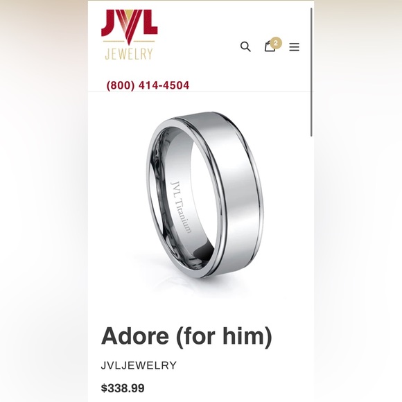 Men and Womens matching wedding band set! - Picture 2 of 3